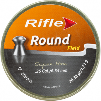 Пуля пневматическая RIFLE FIELD SERIES ROUND 6,35мм, 1,71гр. (200 шт.)